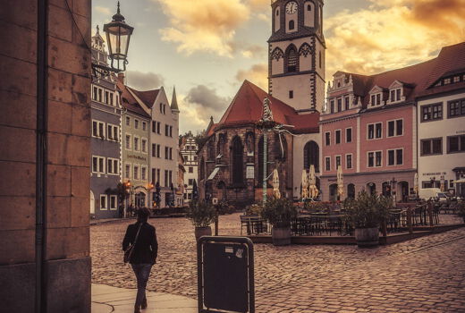 Meißen Marktplatz mit Frauenkirche (MATE Theme für Contao)